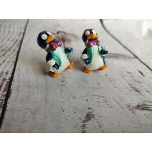Kinder Surprise Figures, Penguins Party Lot Of 2 As Is